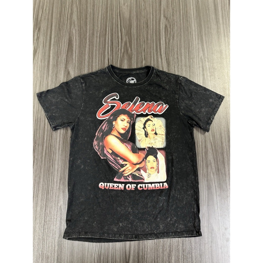 Selena T-Shirt Adult Medium Black Tie Dye Music Queen of Cumbia US Tour